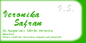 veronika safran business card